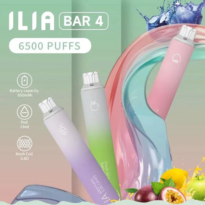 ILIA 哩亞 ILIA Bar4 一次性電子煙 6500口 13ml 3%尼古丁